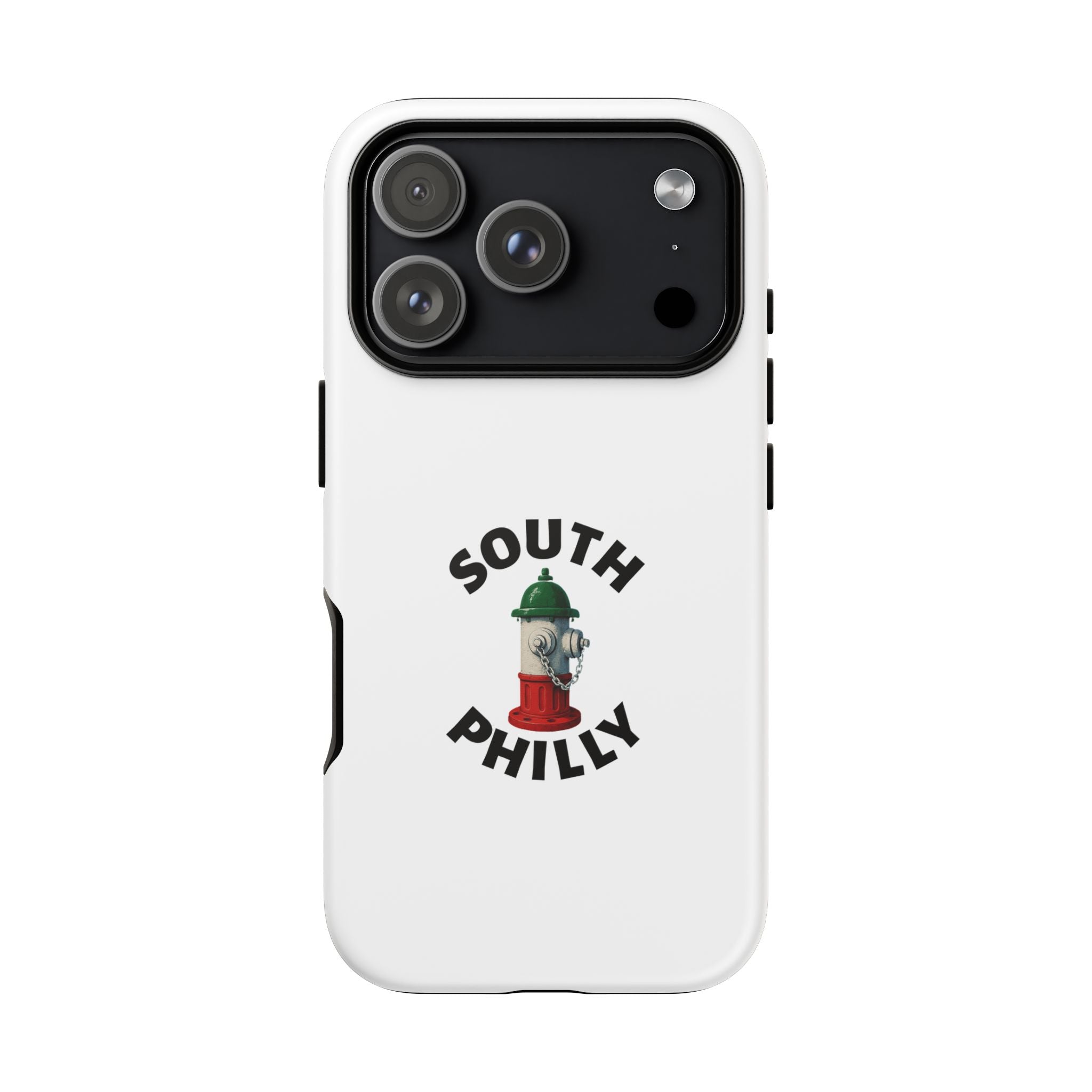 South Philly White Phone Case, Urban Style Phone Cover, Tough Smartphone Case, Gift for Italian Heritage, Fun Streetwear Accessories