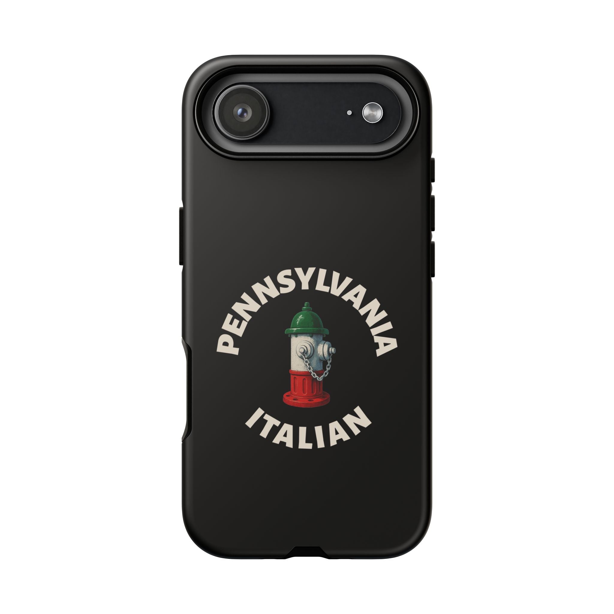 Pennsylvania Italian Black Phone Case, Tough Cases for iPhone, Gift for Italians, Stylish Phone Cover, Unique Phone Accessory