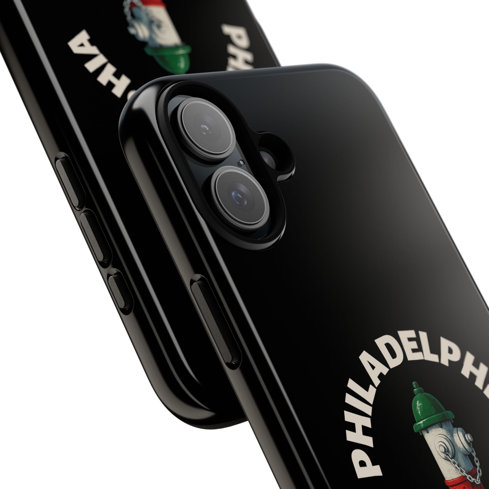 Philadelphia Italian Black Phone Case, Tough Cases for iPhone, Gift for Italians, Stylish Phone Cover, Unique Phone Accessory