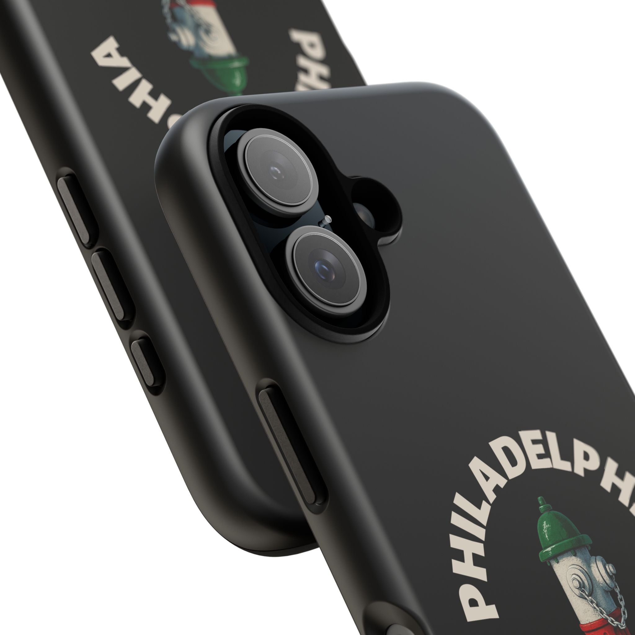 Philadelphia Italian Black Phone Case, Tough Cases for iPhone, Gift for Italians, Stylish Phone Cover, Unique Phone Accessory