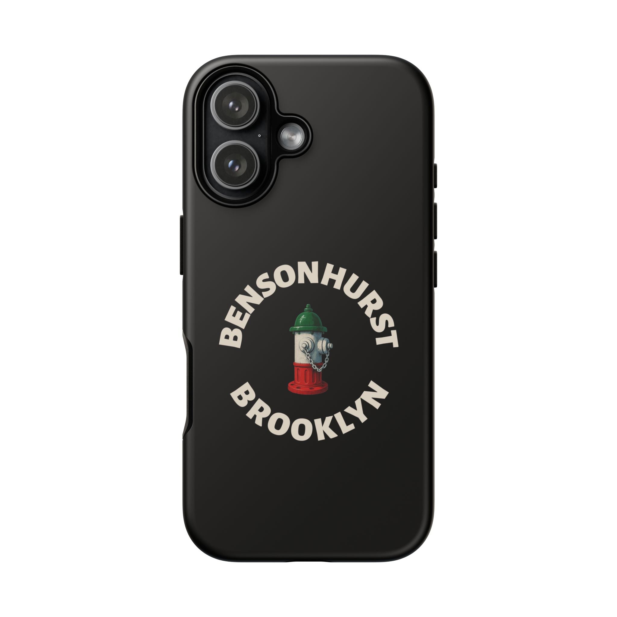 Bensonhurst Brooklyn Black Phone Case, Tough Cases for iPhone, Gift for Italians, Stylish Phone Cover, Unique Phone Accessory