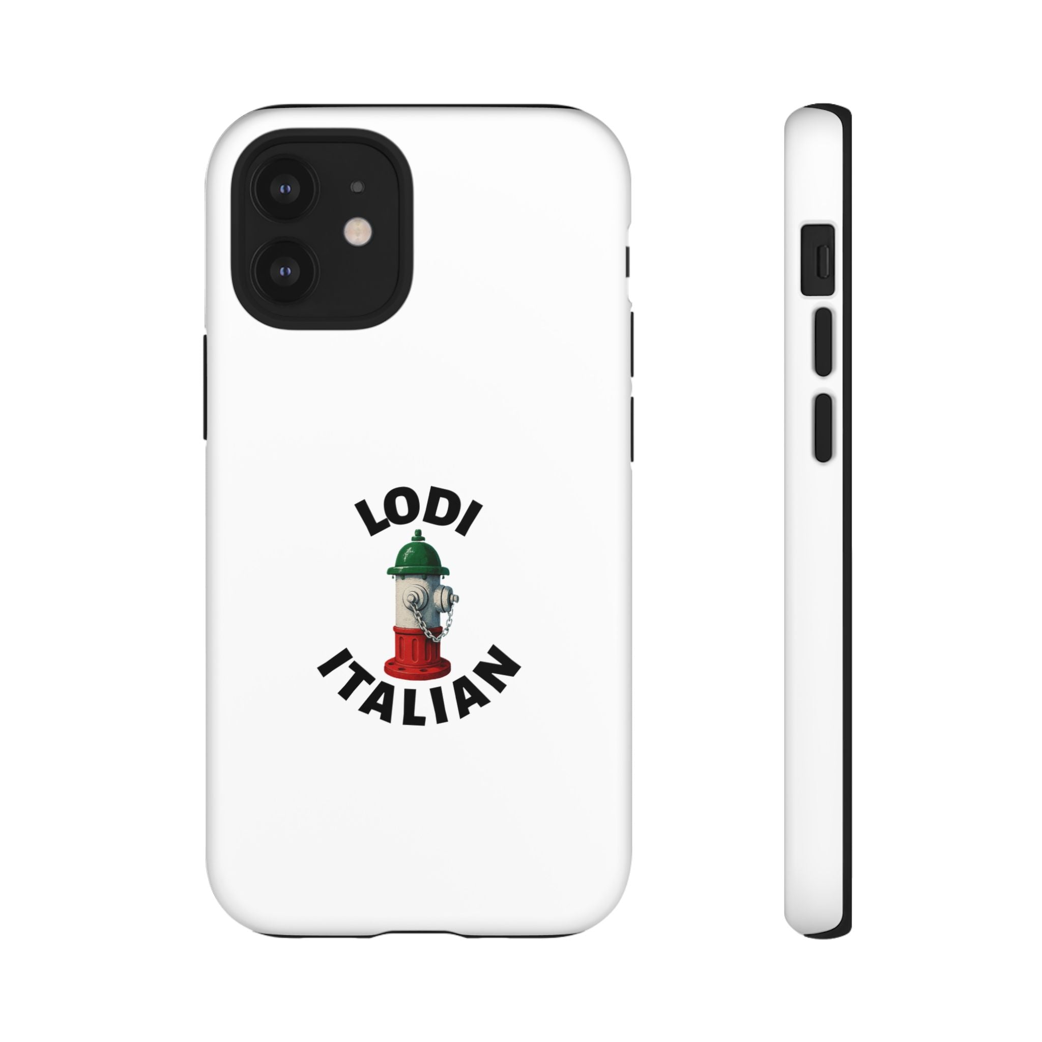 Lodi Italian White Phone Case, Urban Style Phone Cover, Tough Smartphone Case, Gift for Italian Heritage, Fun Streetwear Accessories