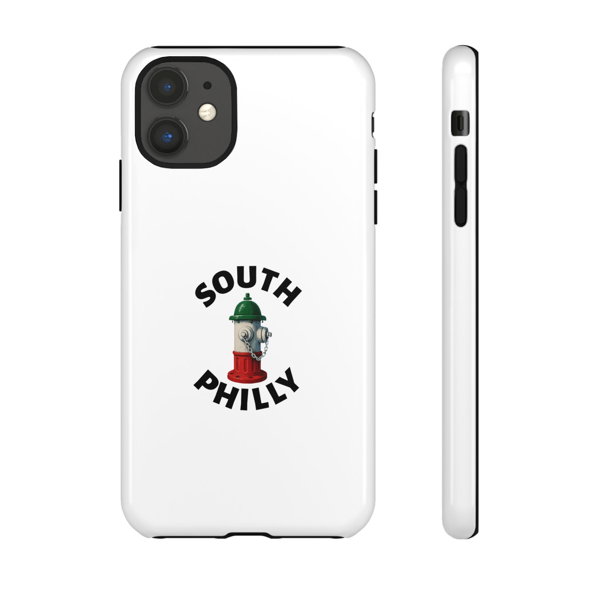 South Philly White Phone Case, Urban Style Phone Cover, Tough Smartphone Case, Gift for Italian Heritage, Fun Streetwear Accessories