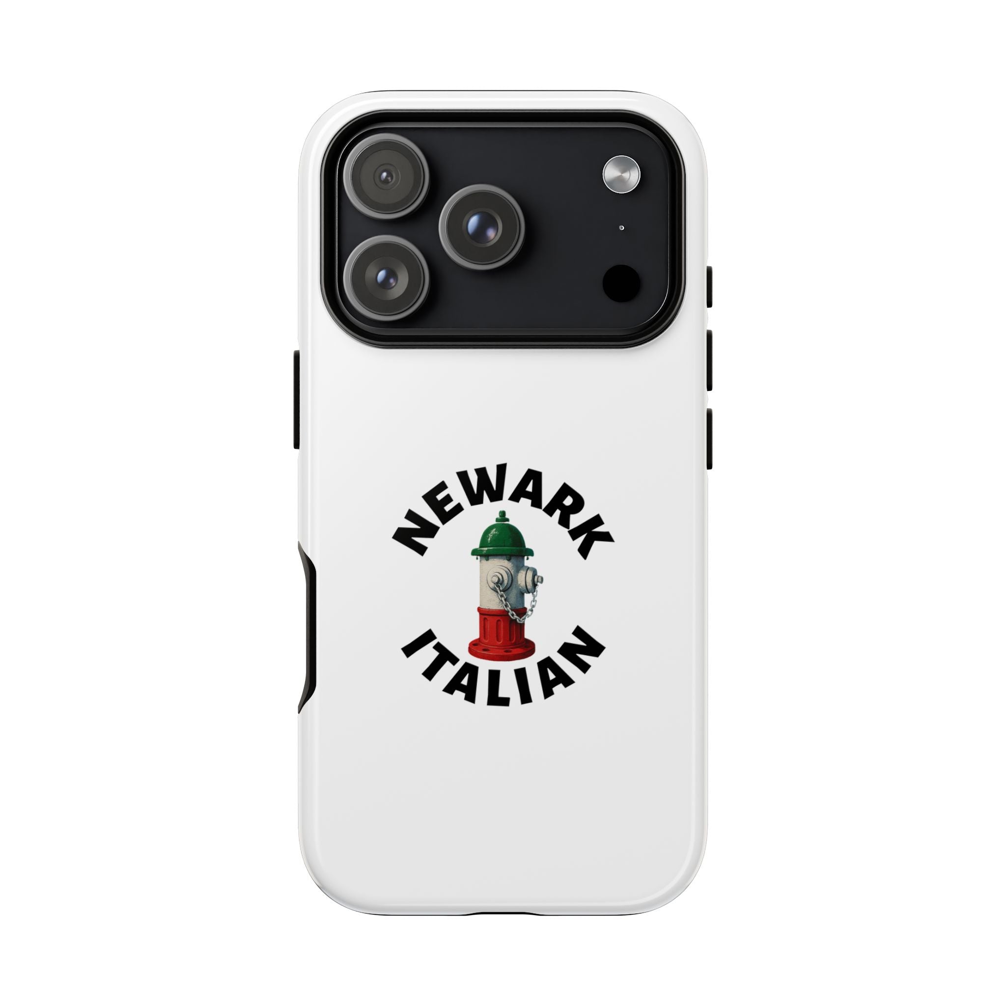 Newark Italian White Phone Case, Urban Style Phone Cover, Tough Smartphone Case, Gift for Italian Heritage, Fun Streetwear Accessories