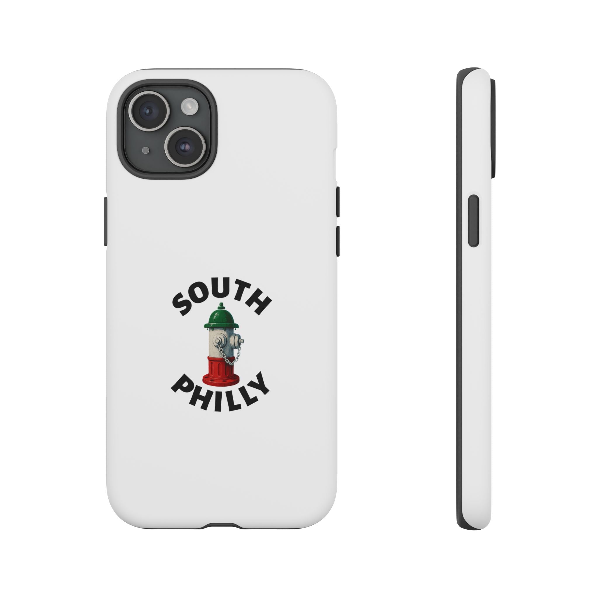 South Philly White Phone Case, Urban Style Phone Cover, Tough Smartphone Case, Gift for Italian Heritage, Fun Streetwear Accessories