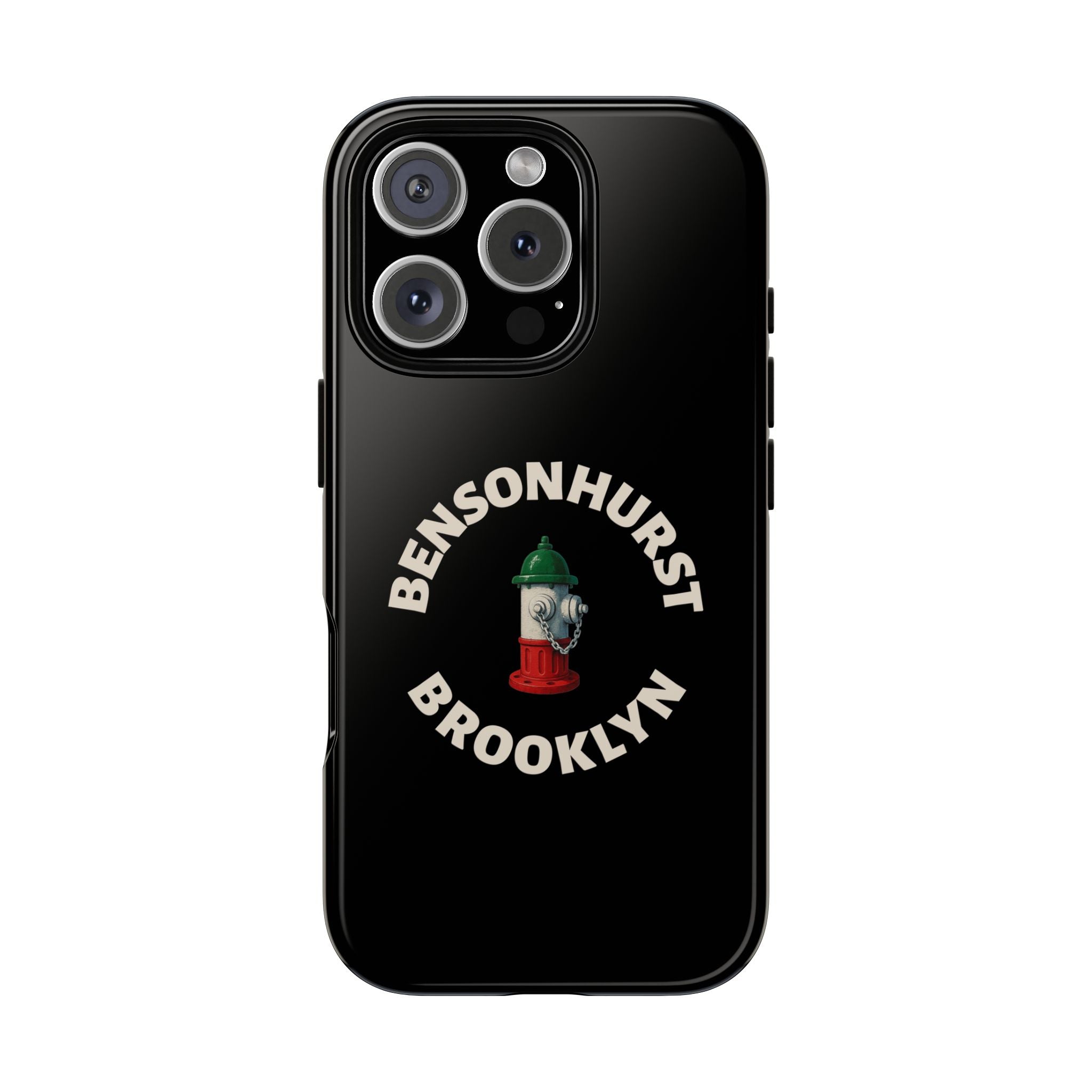 Bensonhurst Brooklyn Black Phone Case, Tough Cases for iPhone, Gift for Italians, Stylish Phone Cover, Unique Phone Accessory
