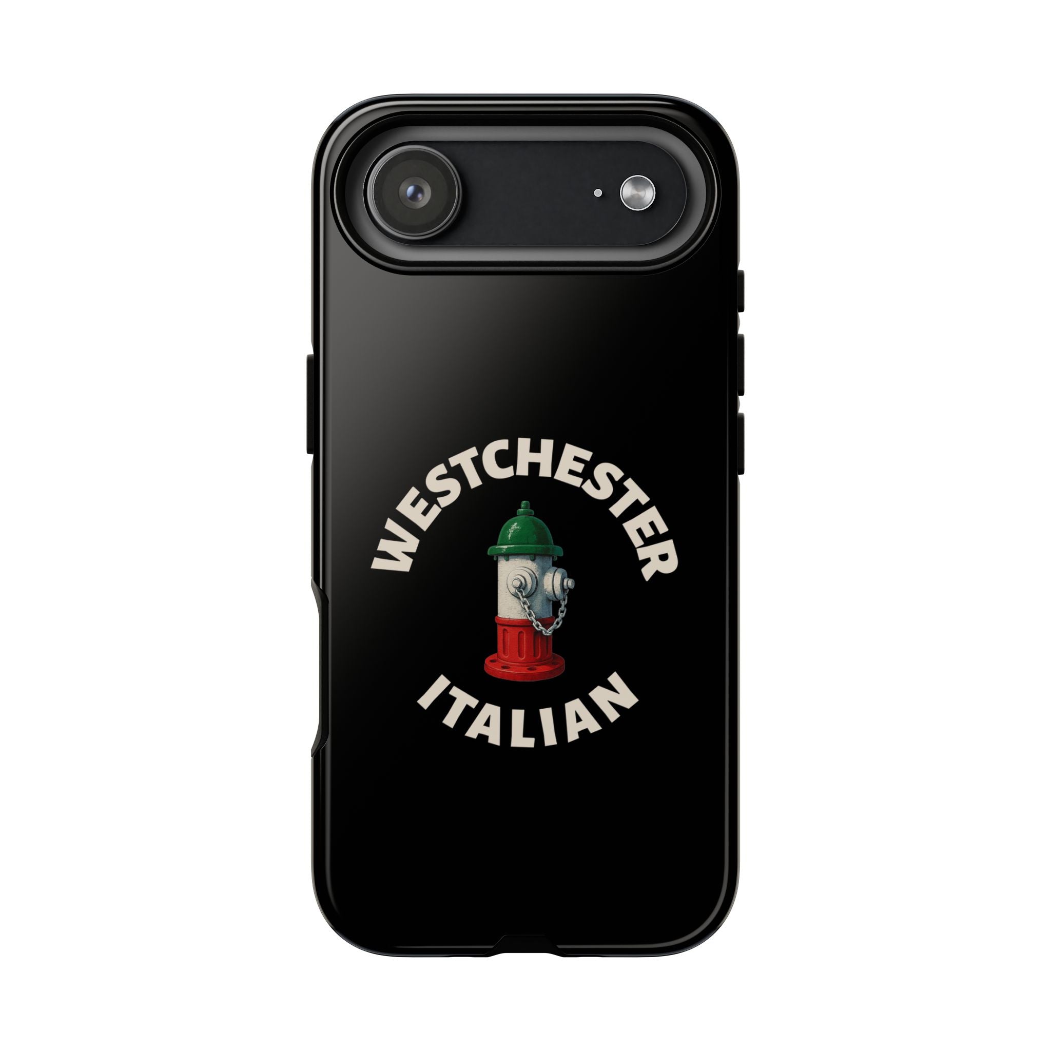 Westchester Italian Black Phone Case, Tough Cases for iPhone, Gift for Italians, Stylish Phone Cover, Unique Phone Accessory