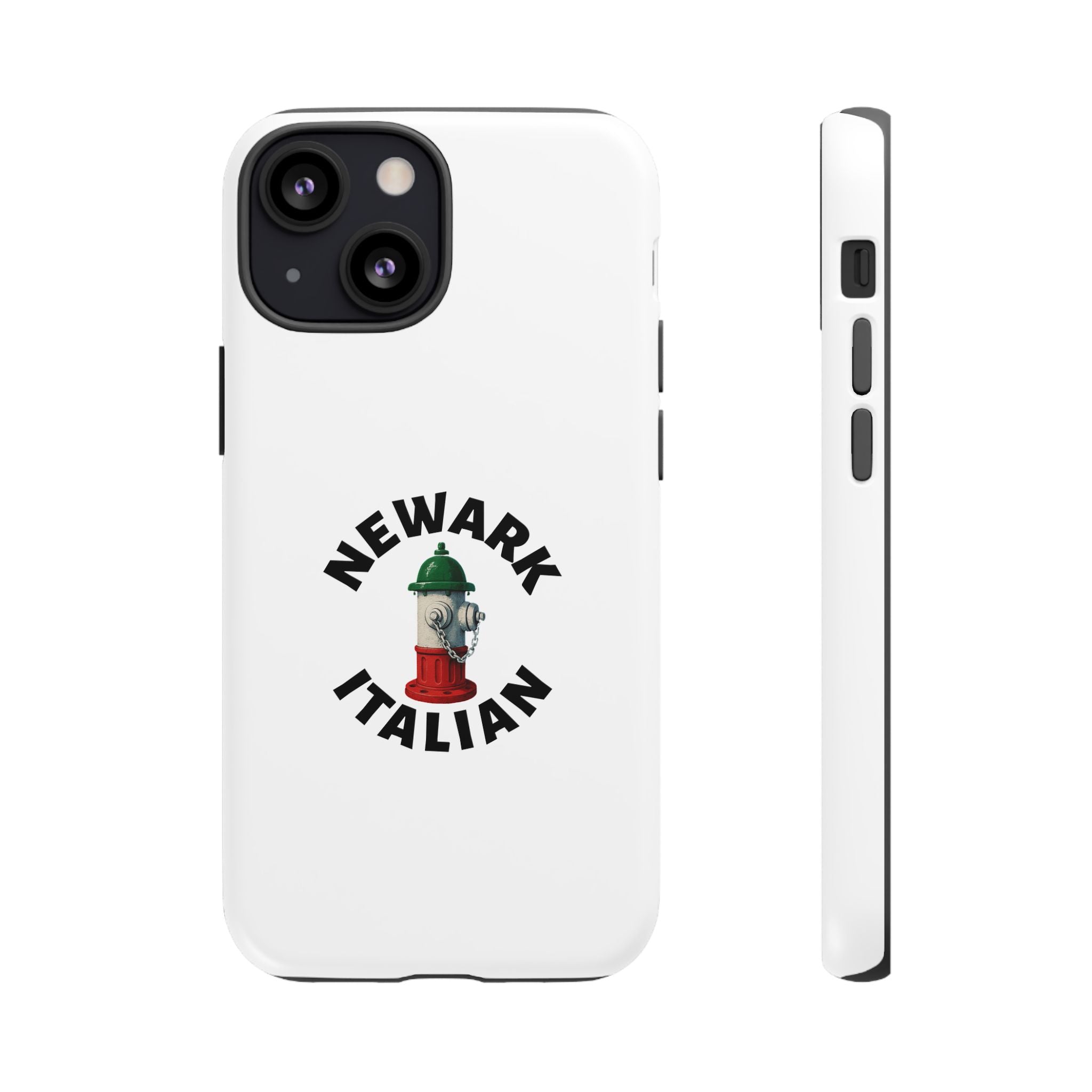 Newark Italian White Phone Case, Urban Style Phone Cover, Tough Smartphone Case, Gift for Italian Heritage, Fun Streetwear Accessories