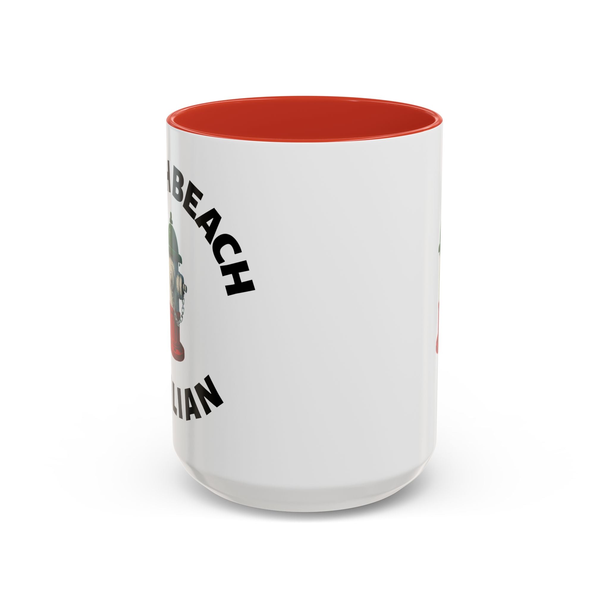 North Beach Coffee Mug with Fire Hydrant Design, Unique Gift for Italians, Fun Kitchen Decor