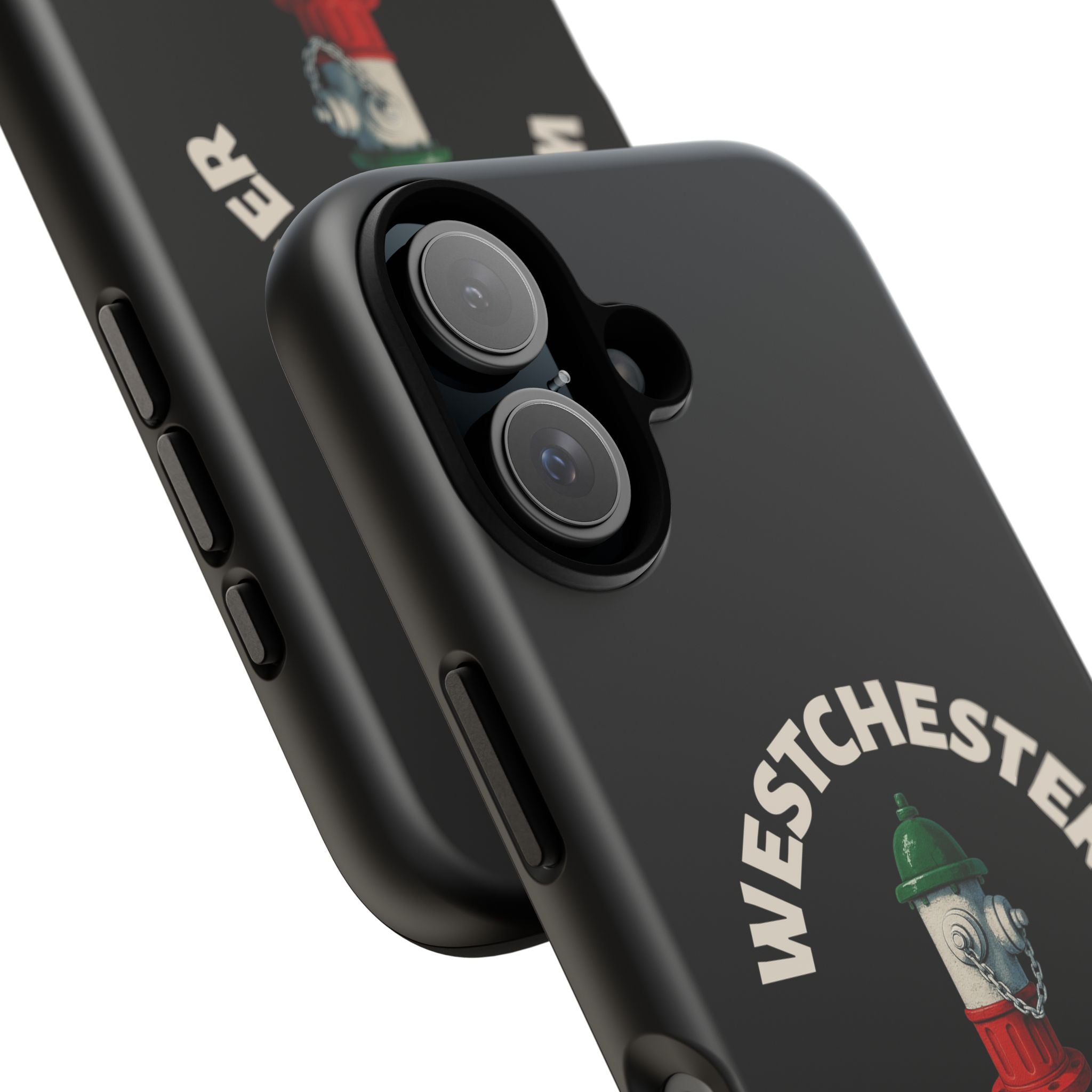 Westchester Italian Black Phone Case, Tough Cases for iPhone, Gift for Italians, Stylish Phone Cover, Unique Phone Accessory