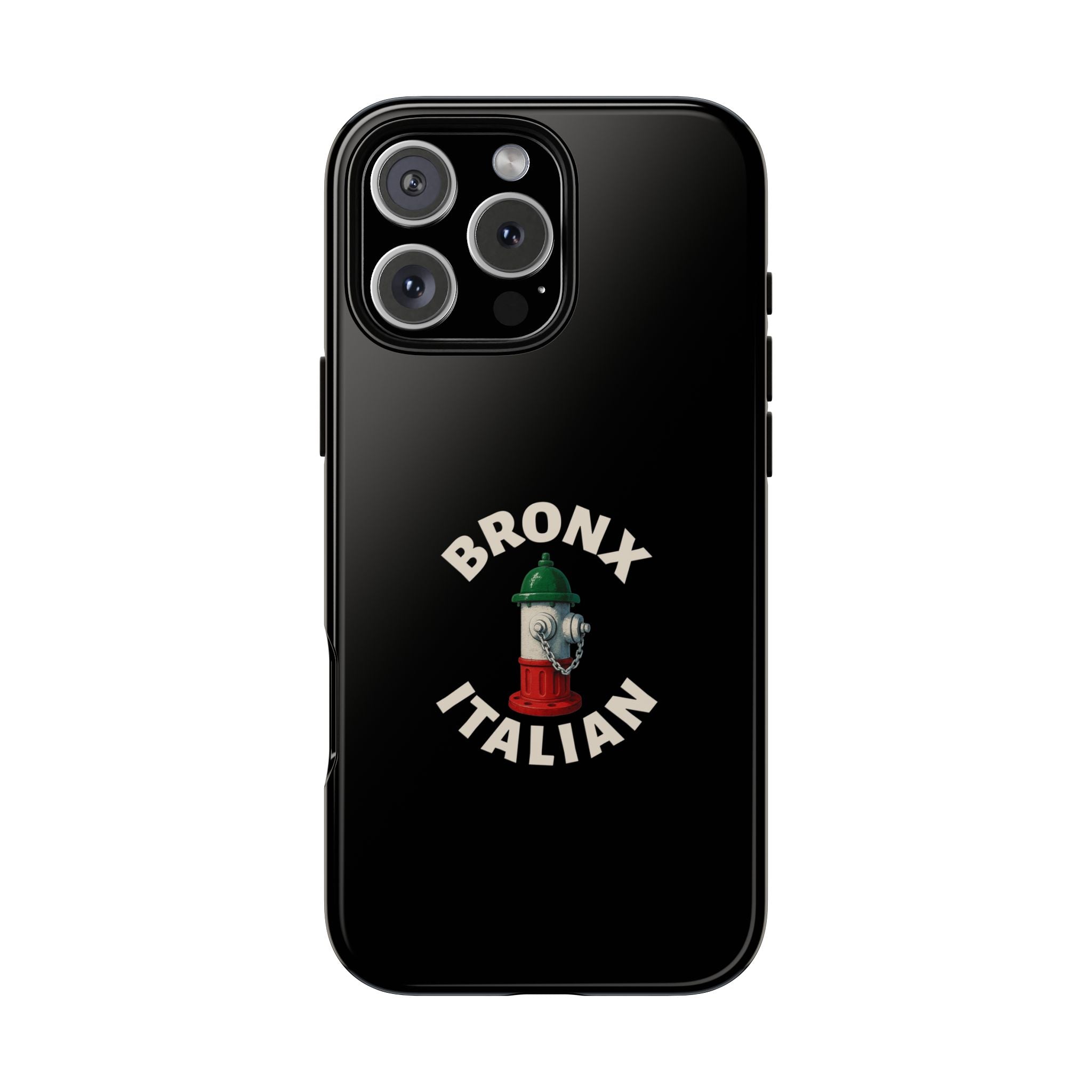 Bronx Italian Black Phone Case, Tough Cases for iPhone, Gift for Italians, Stylish Phone Cover, Unique Phone Accessory