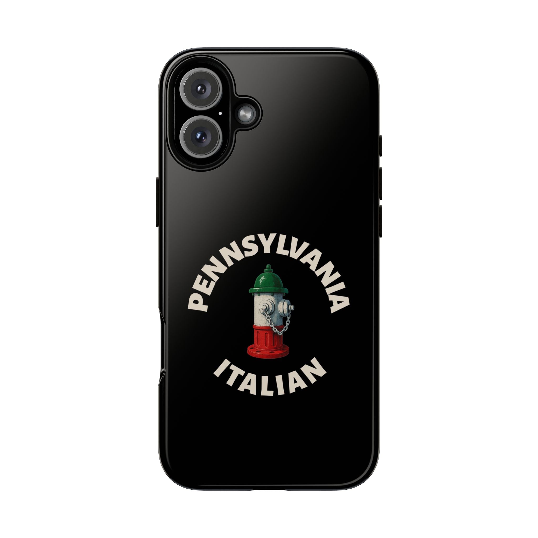 Pennsylvania Italian Black Phone Case, Tough Cases for iPhone, Gift for Italians, Stylish Phone Cover, Unique Phone Accessory