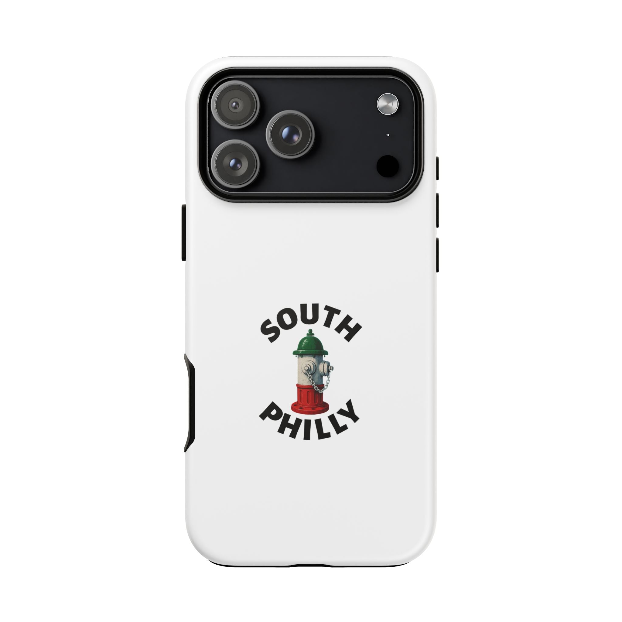 South Philly White Phone Case, Urban Style Phone Cover, Tough Smartphone Case, Gift for Italian Heritage, Fun Streetwear Accessories