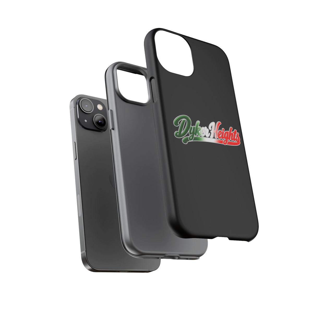 Dyker Heights Black Phone Case, Tough Cases for iPhone, Gift for Italians, Stylish Phone Cover, Unique Phone Accessory