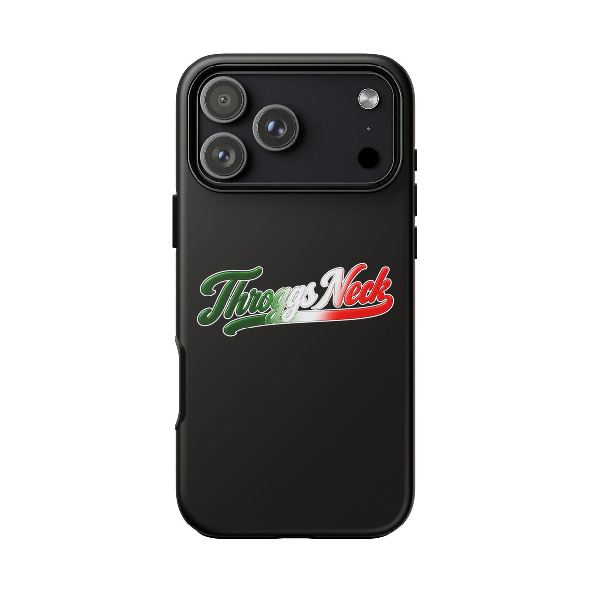 Throggs Neck Black Phone Case, Tough Cases for iPhone, Gift for Italians, Stylish Phone Cover, Unique Phone Accessory