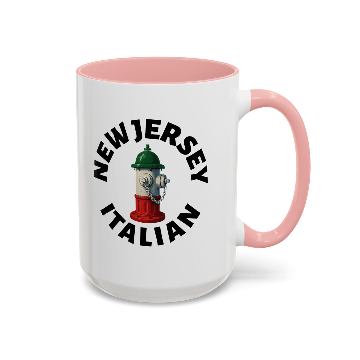 New Jersey Coffee Mug with Fire Hydrant Design, Unique Gift for Italians, Fun Kitchen Decor