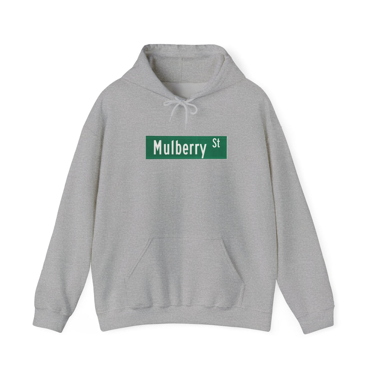 Mulberry St Hoodie — Italian Flag Script Pullover