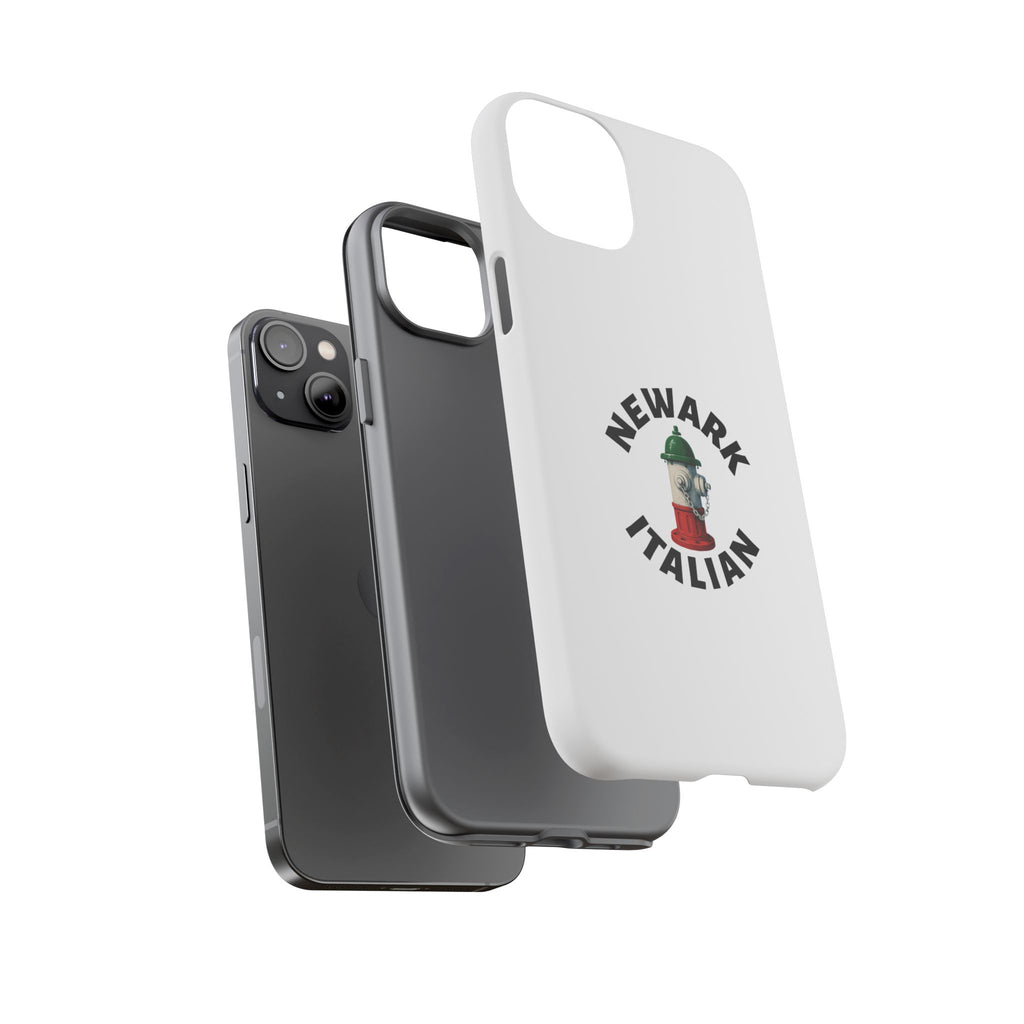 Newark Italian White Phone Case, Urban Style Phone Cover, Tough Smartphone Case, Gift for Italian Heritage, Fun Streetwear Accessories