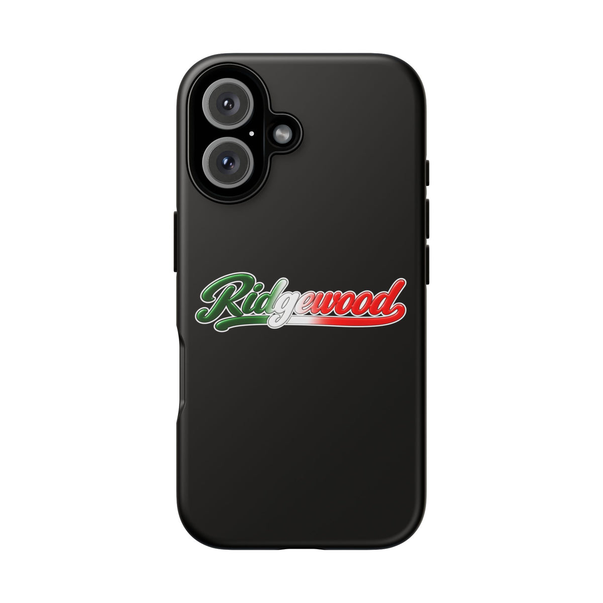 Ridgewood Black Phone Case, Tough Cases for iPhone, Gift for Italians, Stylish Phone Cover, Unique Phone Accessory