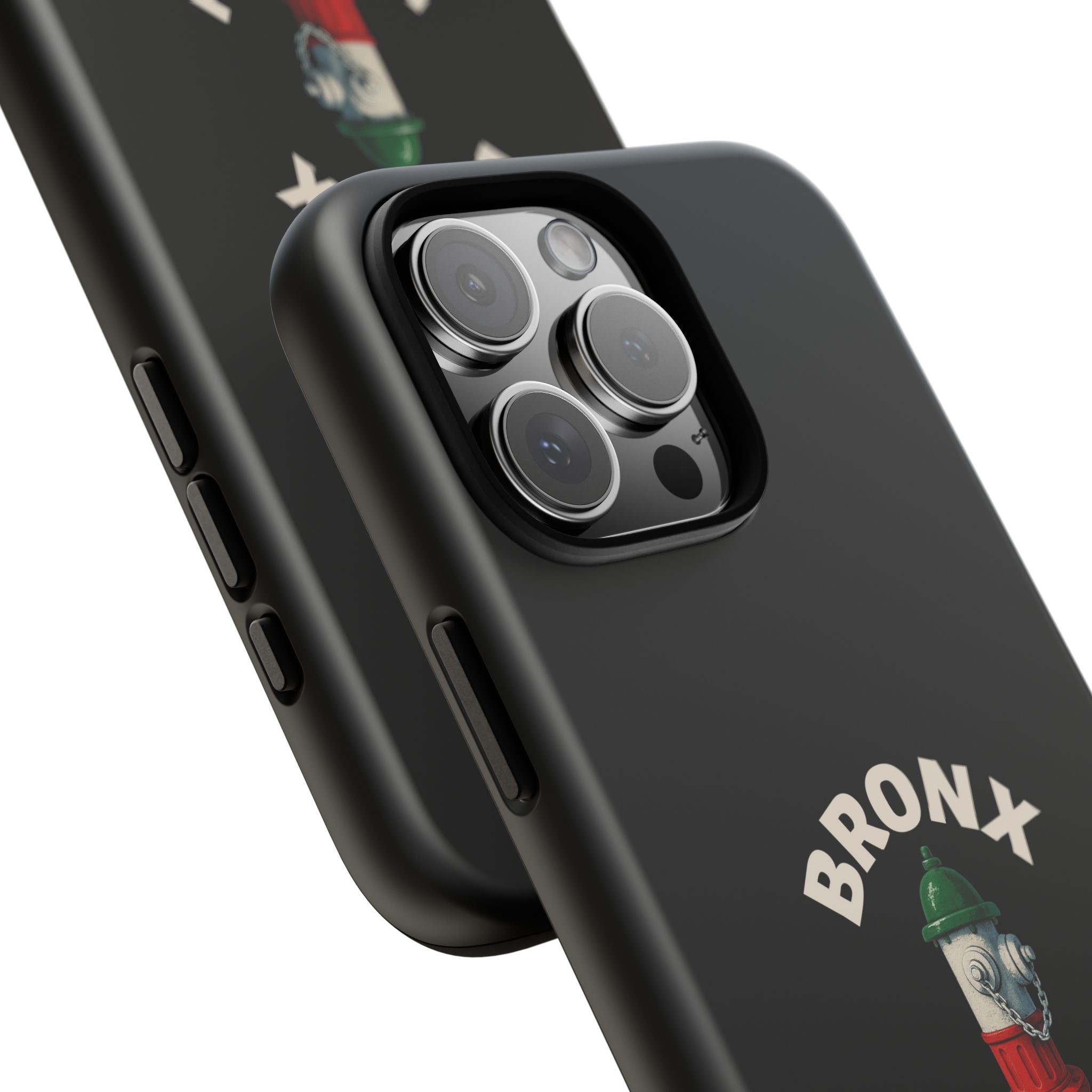 Bronx Italian Black Phone Case, Tough Cases for iPhone, Gift for Italians, Stylish Phone Cover, Unique Phone Accessory