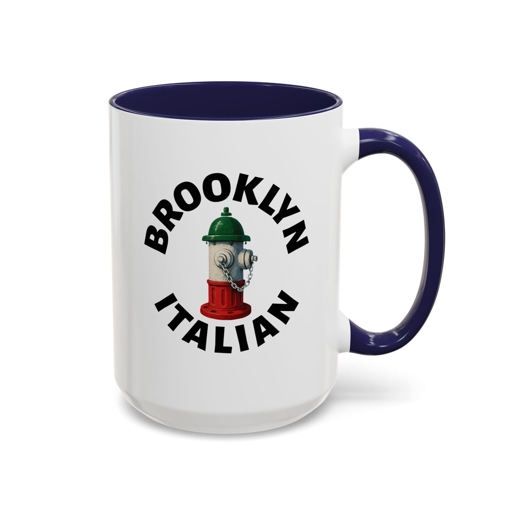 Brooklyn Coffee Mug with Fire Hydrant Design, Unique Gift for Italians, Fun Kitchen Decor
