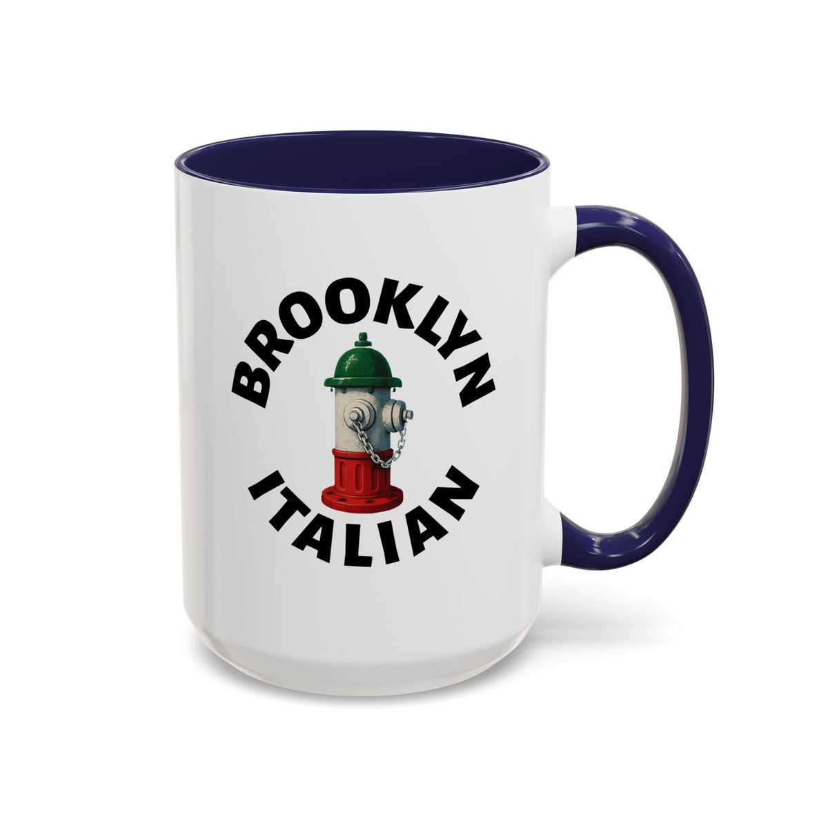 Brooklyn Coffee Mug with Fire Hydrant Design, Unique Gift for Italians, Fun Kitchen Decor