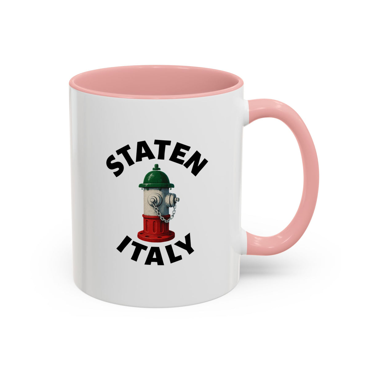 Staten Italy Coffee Mug with Fire Hydrant Design, Unique Gift for Italians, Fun Kitchen Decor