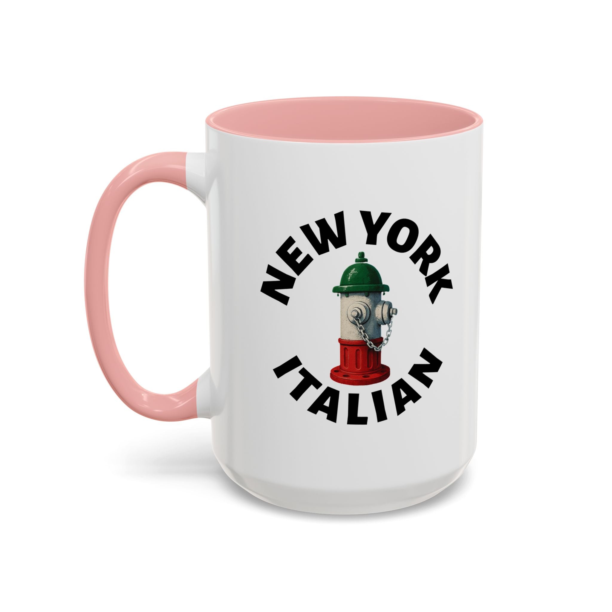 New York Coffee Mug with Fire Hydrant Design, Unique Gift for Italians, Fun Kitchen Decor