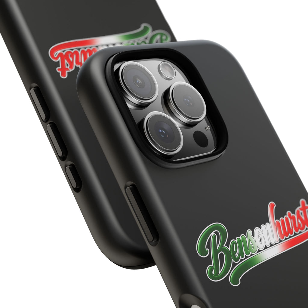 Bensonhurst Black Phone Case, Tough Cases for iPhone, Gift for Italians, Stylish Phone Cover, Unique Phone Accessory