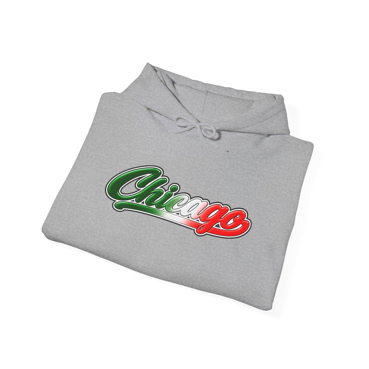 Chicago Hoodie — Italian Flag Script Pullover