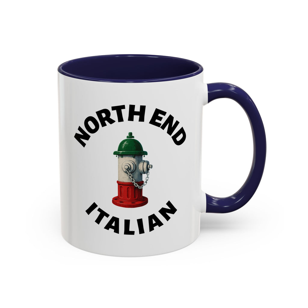 North End Coffee Mug with Fire Hydrant Design, Unique Gift for Italians, Fun Kitchen Decor