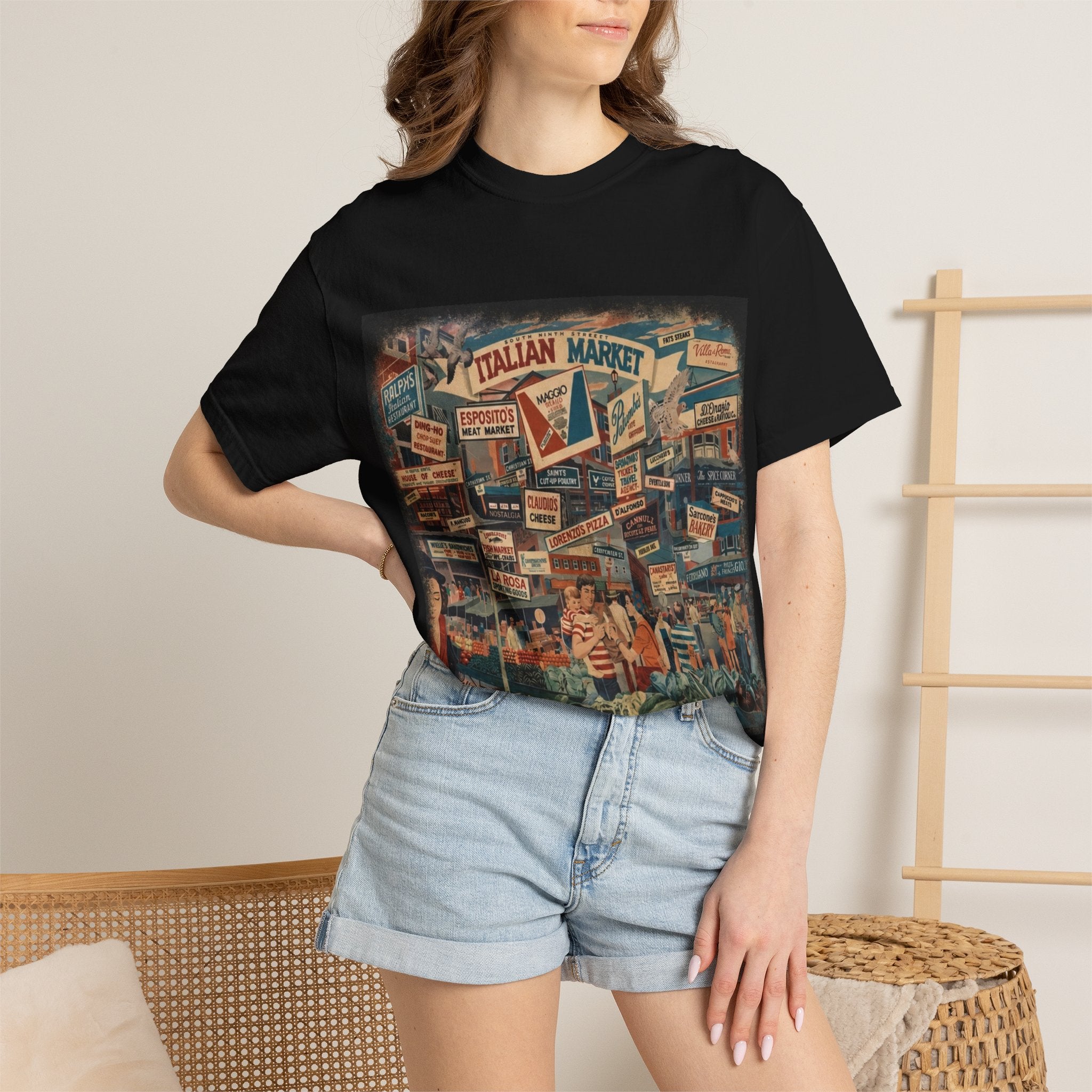 South Philly Italian Market Tee | Street Style, Unisex Fashion, Comfortable Casual Wear