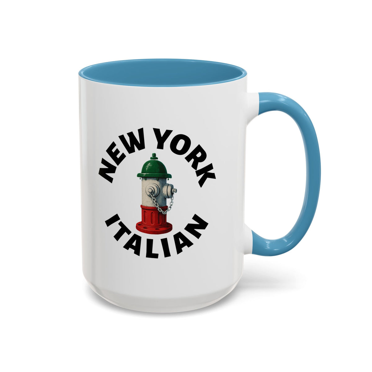 New York Coffee Mug with Fire Hydrant Design, Unique Gift for Italians, Fun Kitchen Decor