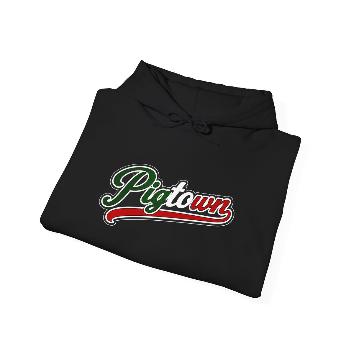 Pigtown Hoodie — Italian Flag Script Pullover