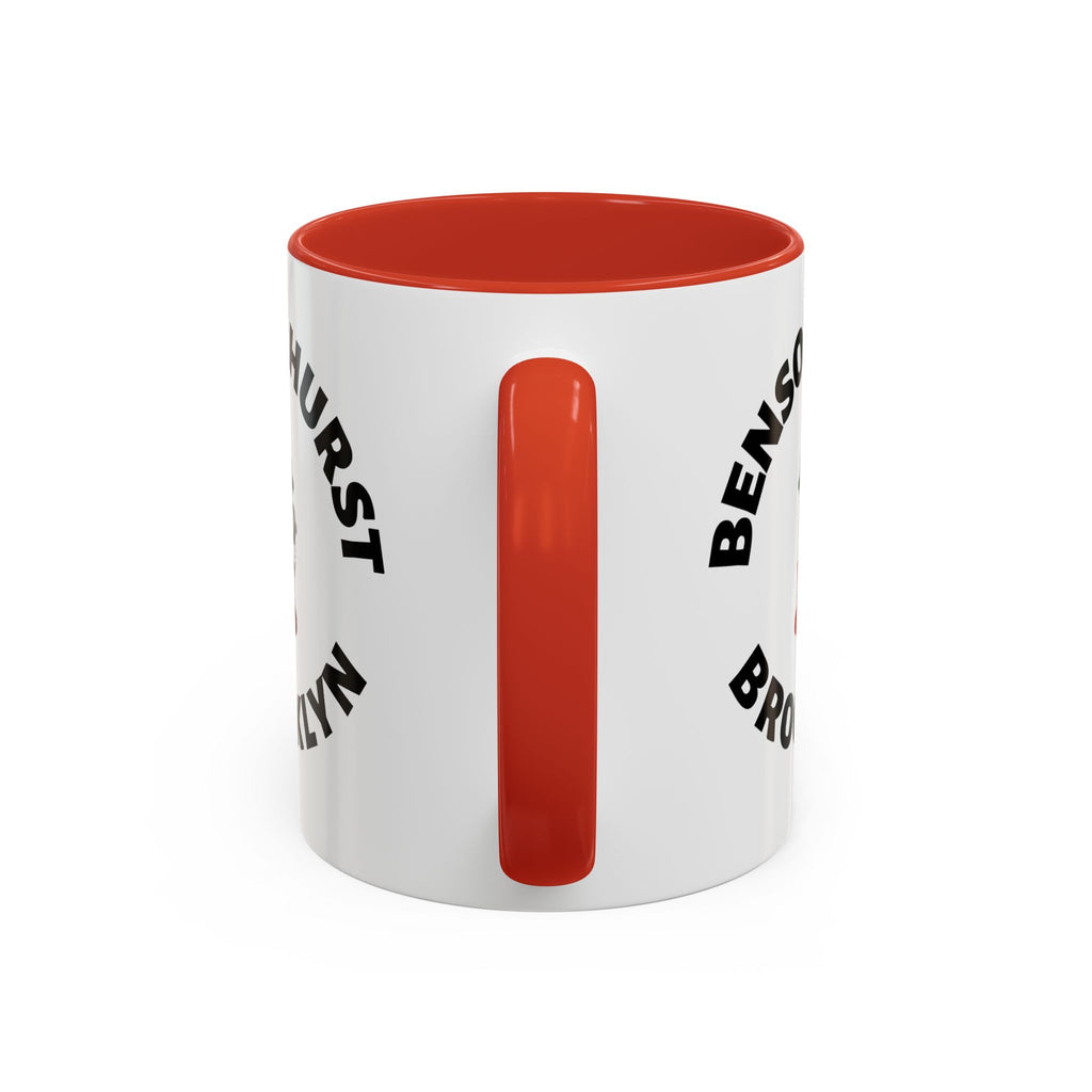 Bensonhurst Coffee Mug with Fire Hydrant Design, Unique Gift for Italians, Fun Kitchen Decor