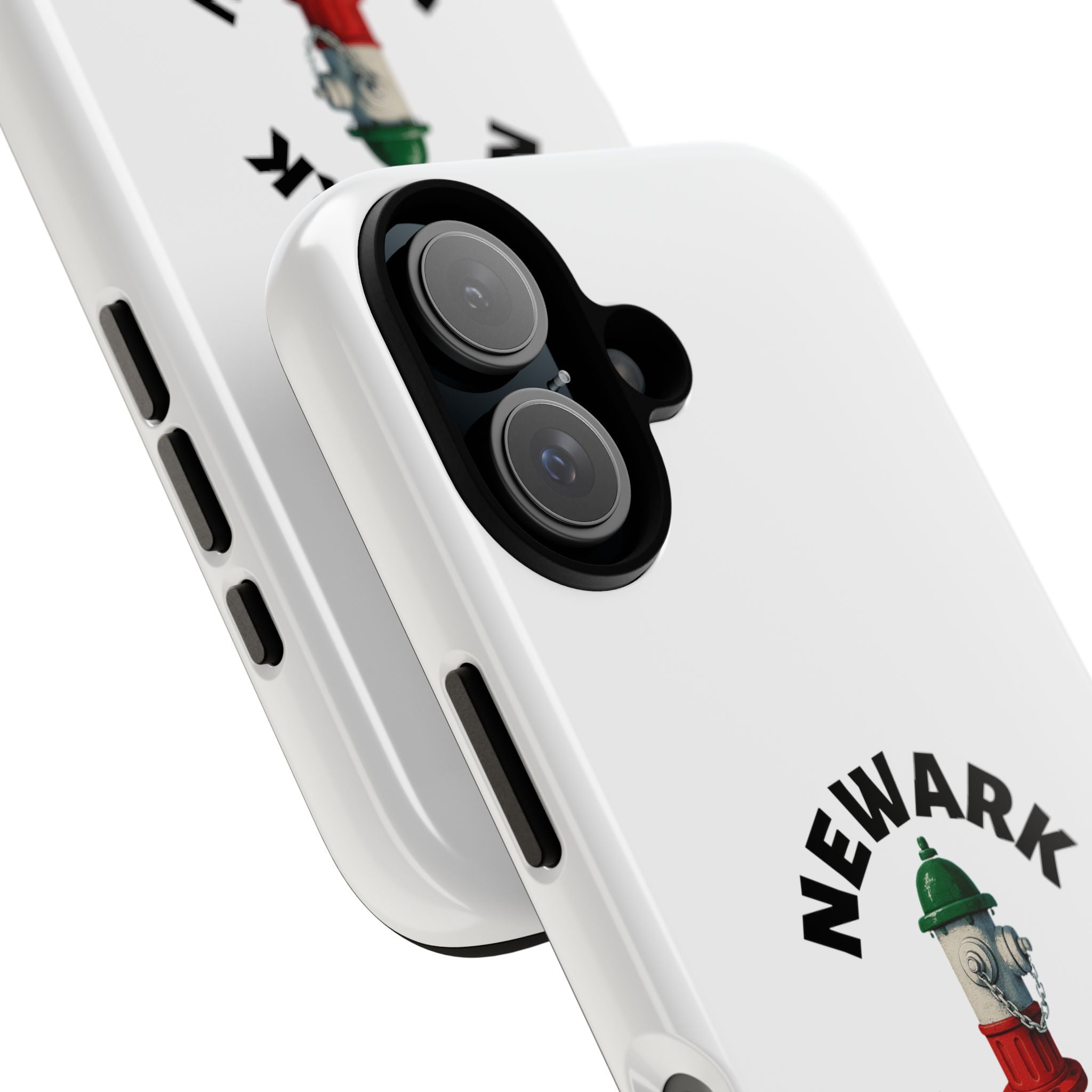 Newark Italian White Phone Case, Urban Style Phone Cover, Tough Smartphone Case, Gift for Italian Heritage, Fun Streetwear Accessories
