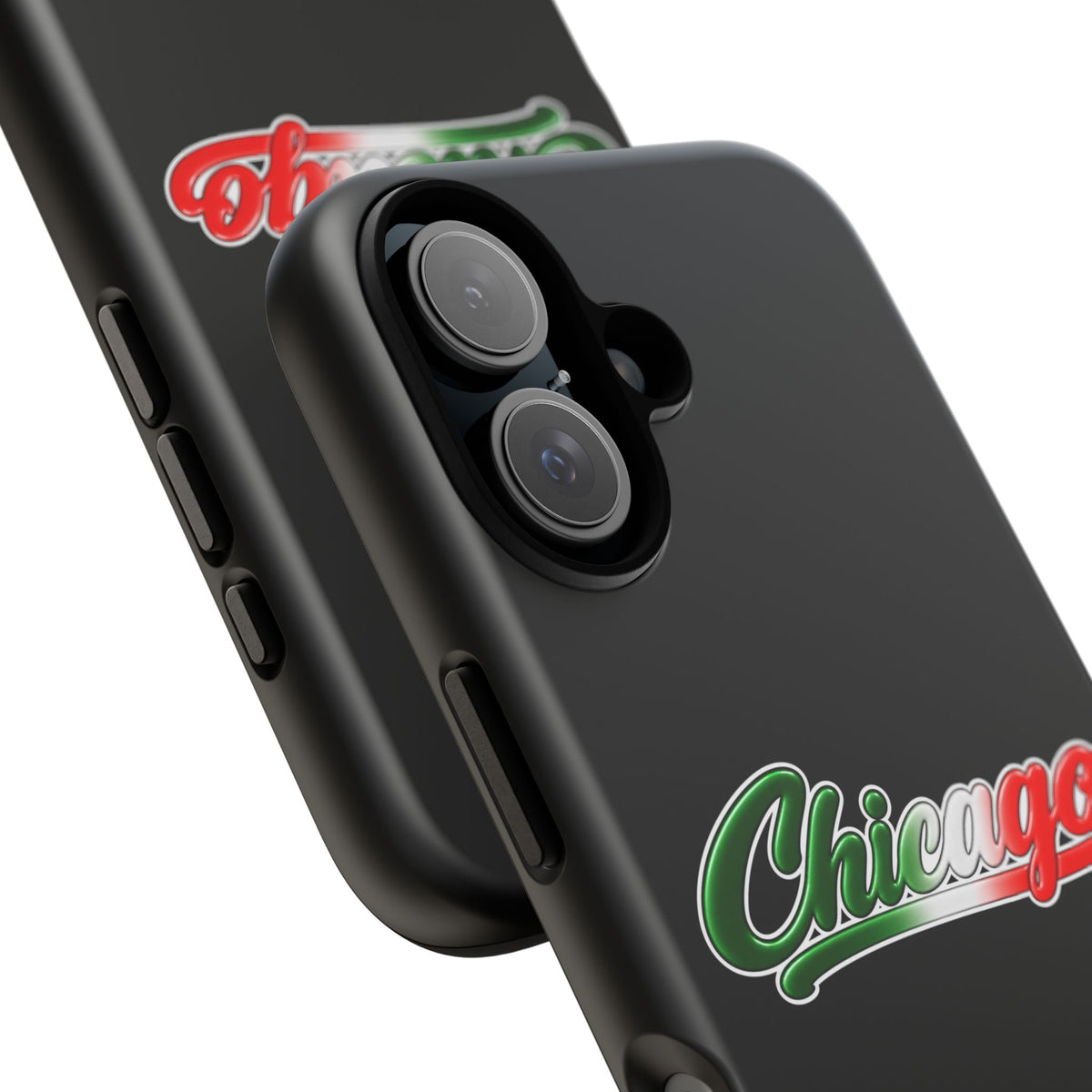 Chicago Black Phone Case, Tough Cases for iPhone, Gift for Italians, Stylish Phone Cover, Unique Phone Accessory