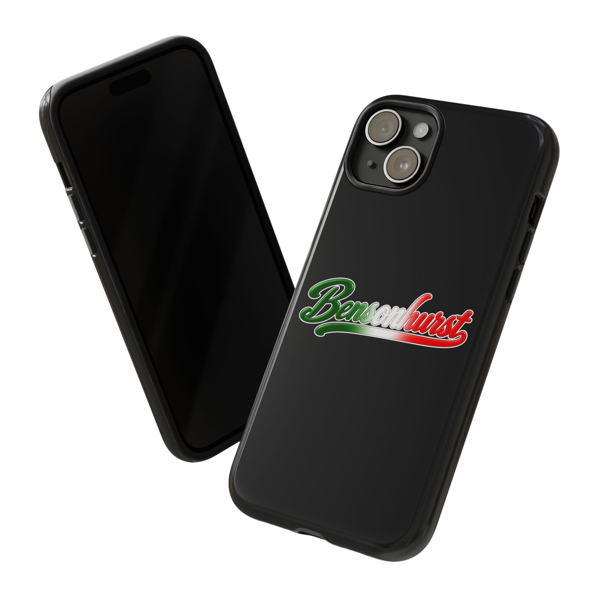 Bensonhurst Black Phone Case, Tough Cases for iPhone, Gift for Italians, Stylish Phone Cover, Unique Phone Accessory