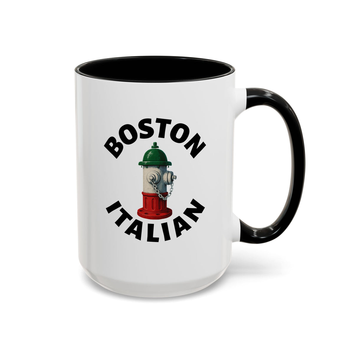 Boston Coffee Mug with Fire Hydrant Design, Unique Gift for Italians, Fun Kitchen Decor