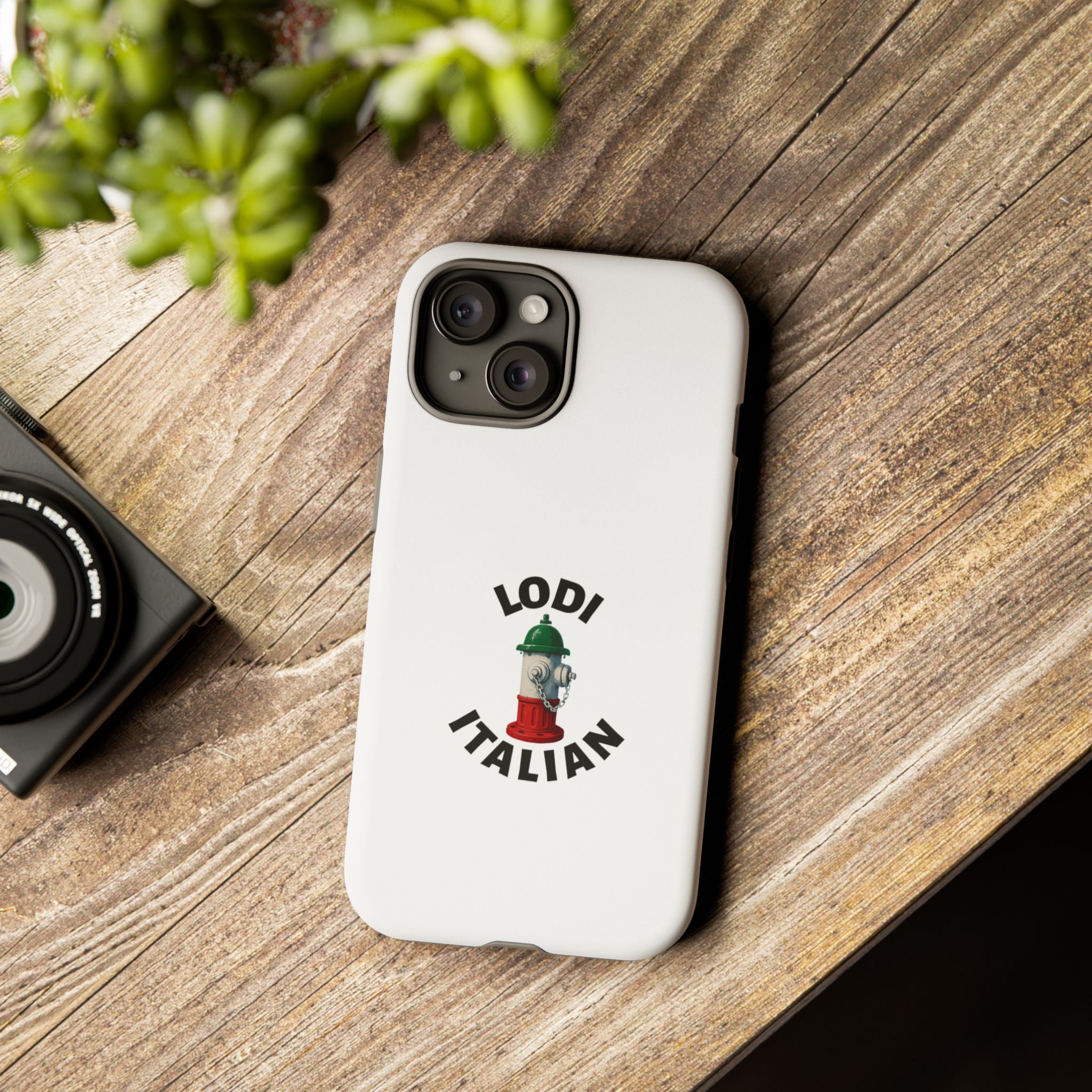Lodi Italian White Phone Case, Urban Style Phone Cover, Tough Smartphone Case, Gift for Italian Heritage, Fun Streetwear Accessories