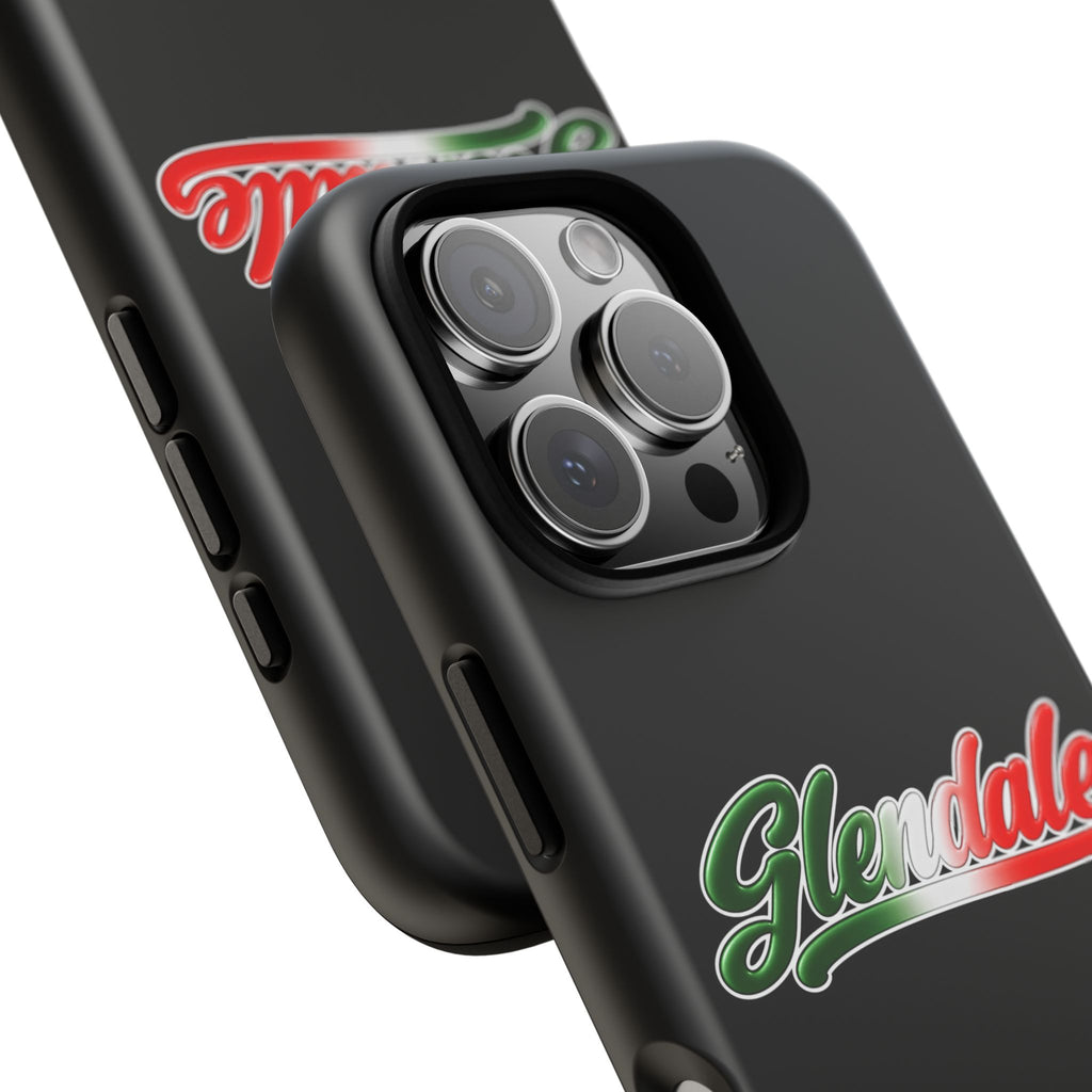 Glendale Black Phone Case, Tough Cases for iPhone, Gift for Italians, Stylish Phone Cover, Unique Phone Accessory