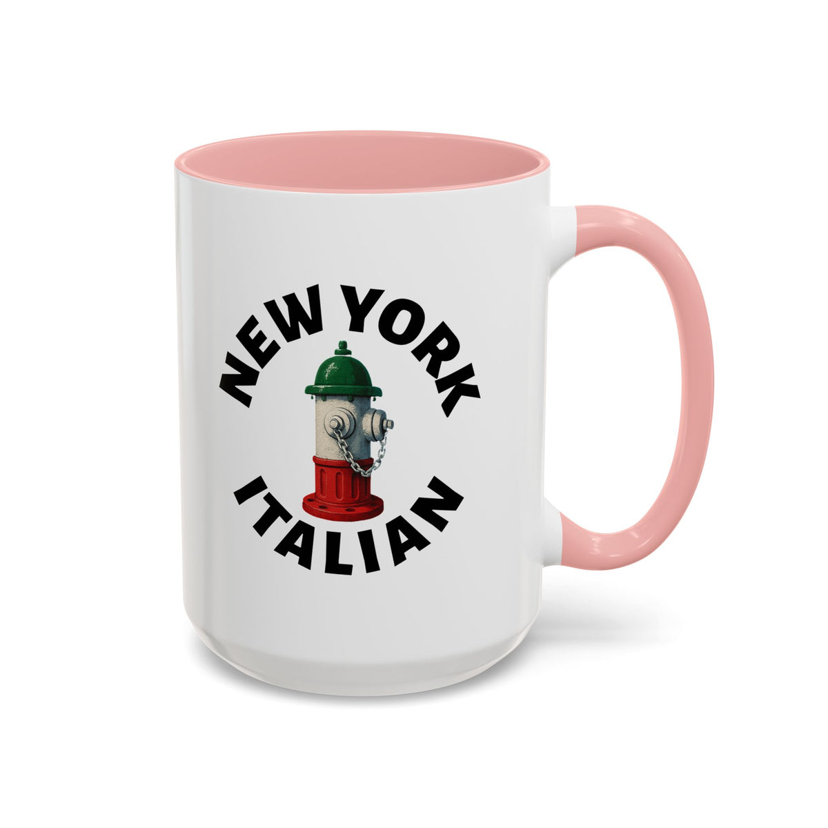 New York Coffee Mug with Fire Hydrant Design, Unique Gift for Italians, Fun Kitchen Decor