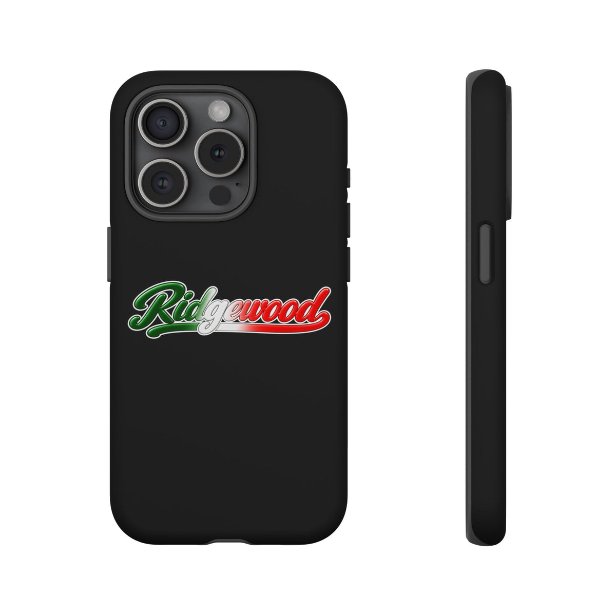 Ridgewood Black Phone Case, Tough Cases for iPhone, Gift for Italians, Stylish Phone Cover, Unique Phone Accessory