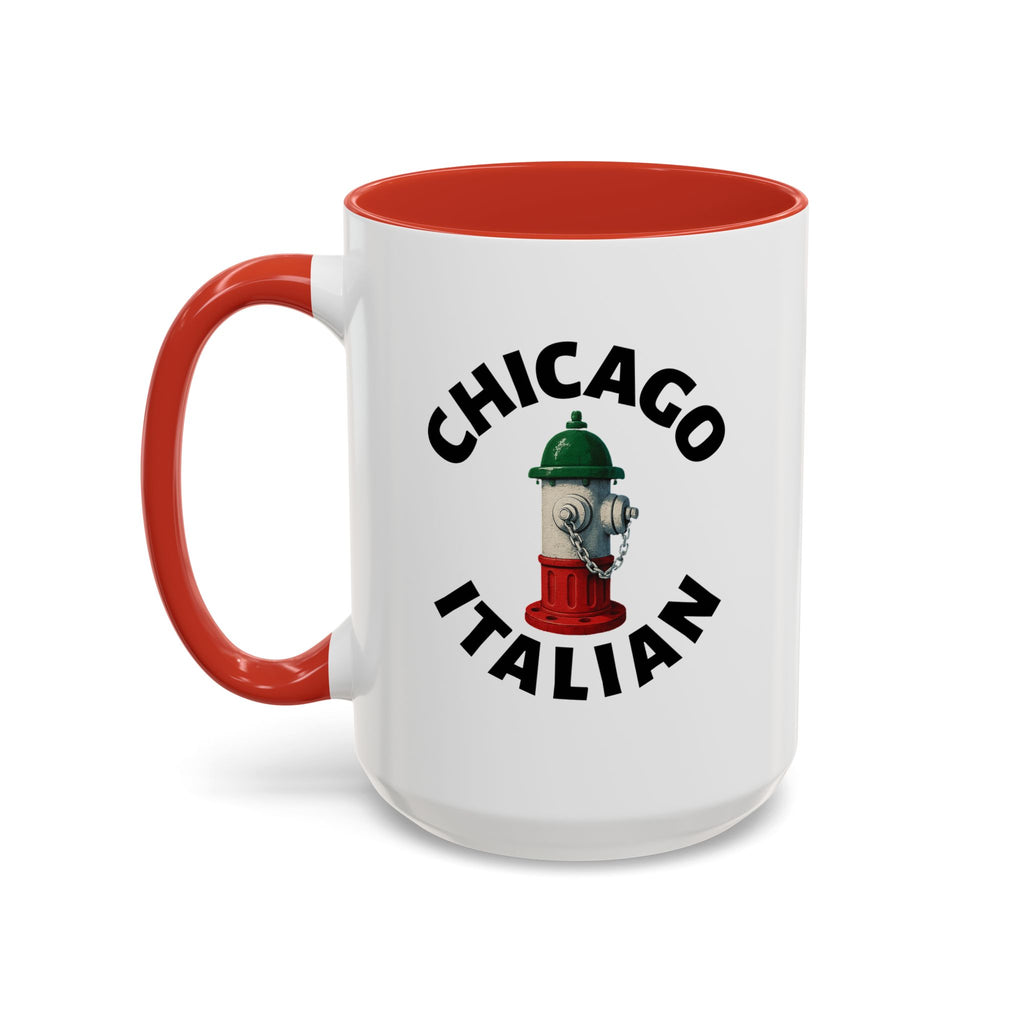 Chicago Coffee Mug with Fire Hydrant Design, Unique Gift for Italians, Fun Kitchen Decor