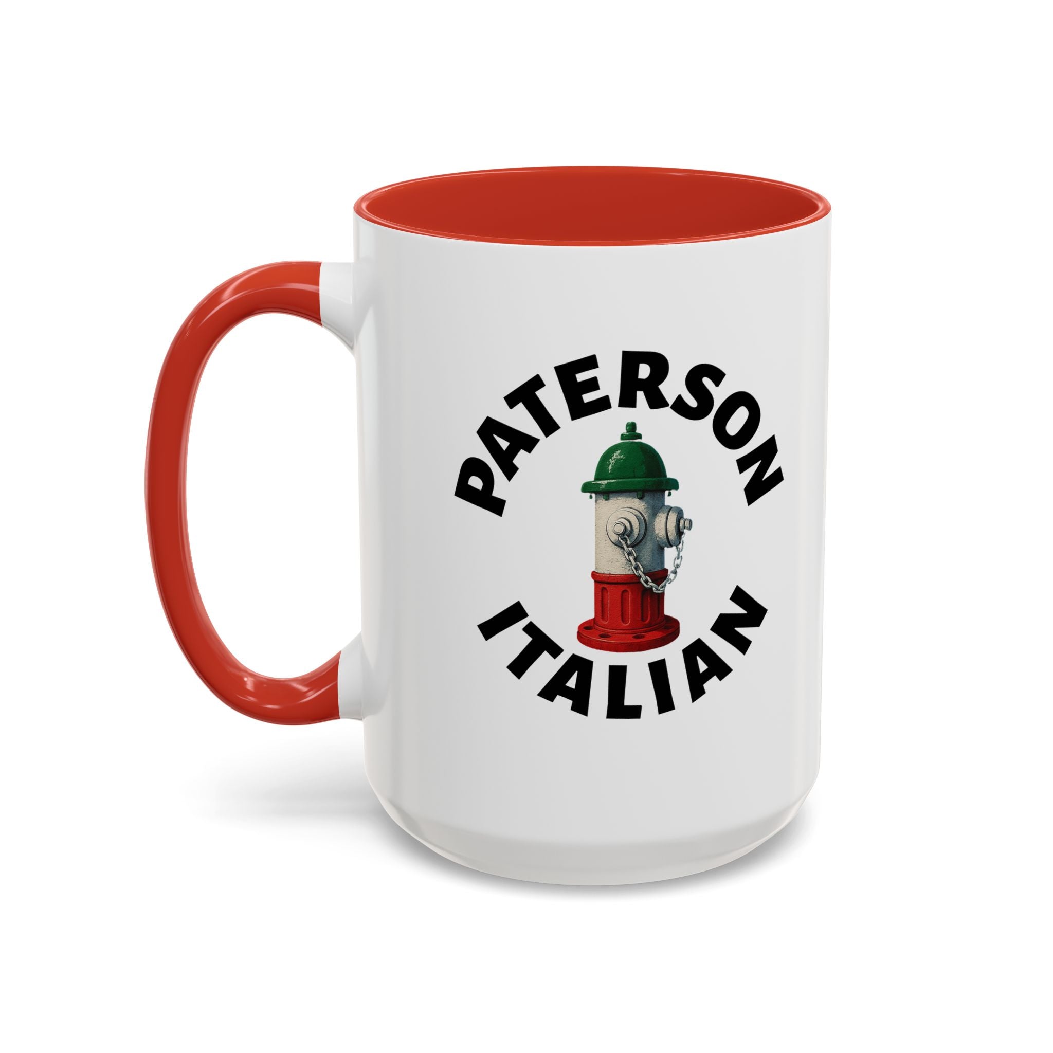 Paterson Coffee Mug with Fire Hydrant Design, Unique Gift for Italians, Fun Kitchen Decor