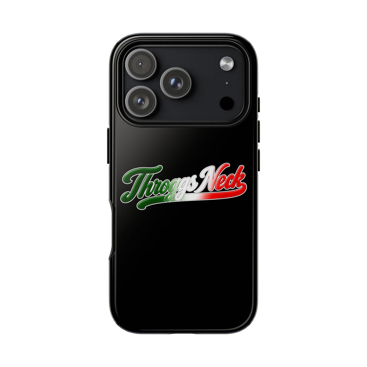 Throggs Neck Black Phone Case, Tough Cases for iPhone, Gift for Italians, Stylish Phone Cover, Unique Phone Accessory