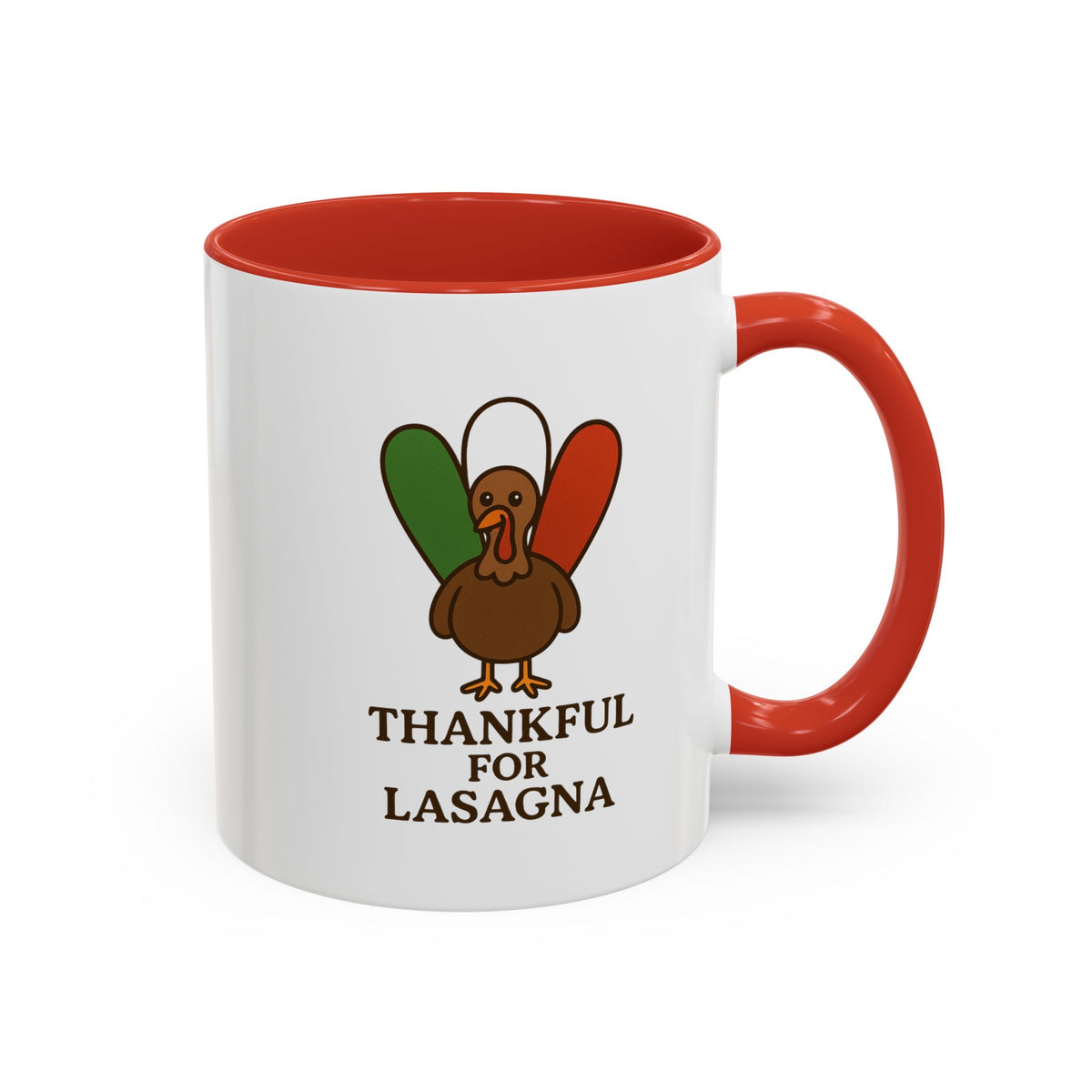 Thankful for Lasagna Coffee Mug, Unique Gift for Italians, Fun Kitchen Decor
