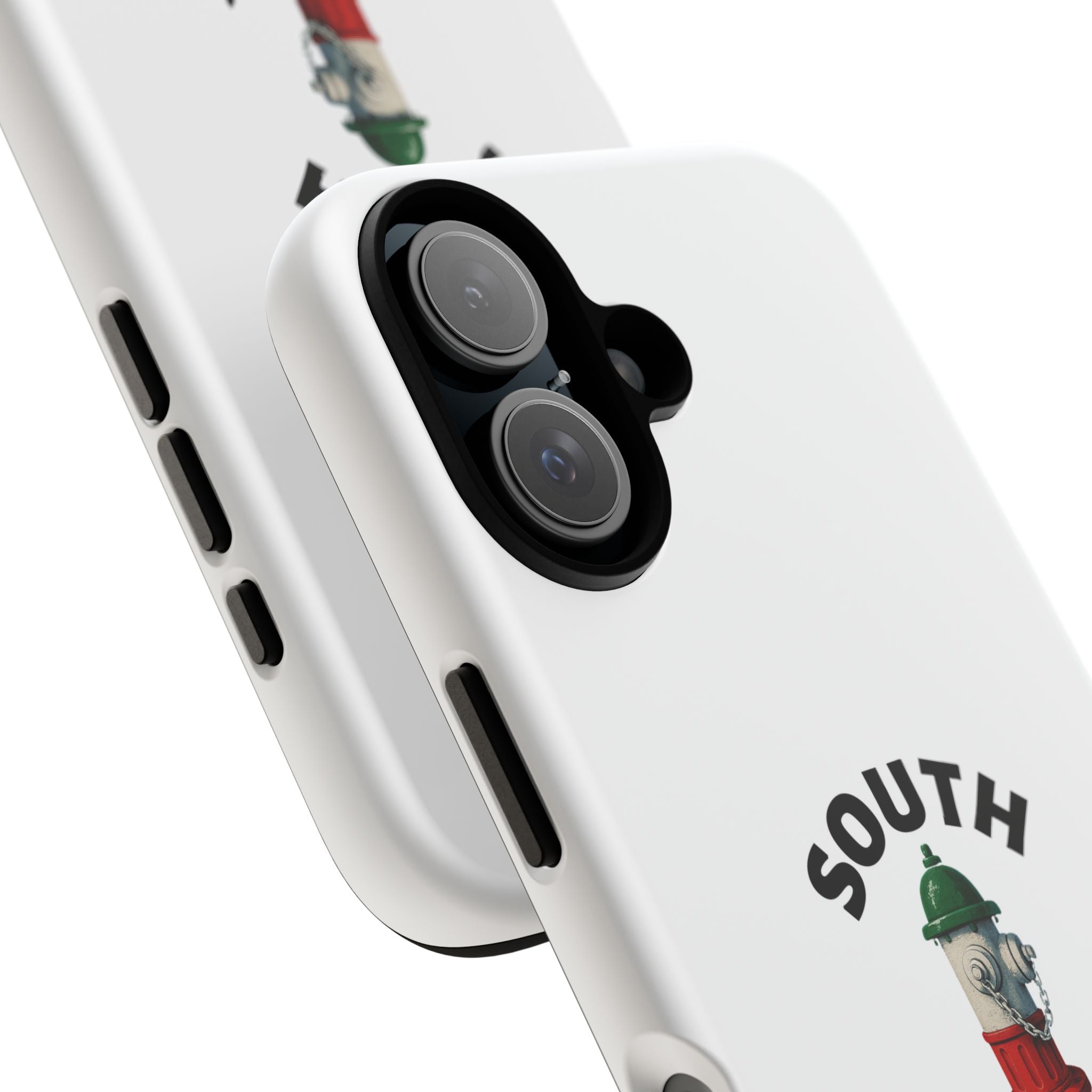 South Philly White Phone Case, Urban Style Phone Cover, Tough Smartphone Case, Gift for Italian Heritage, Fun Streetwear Accessories