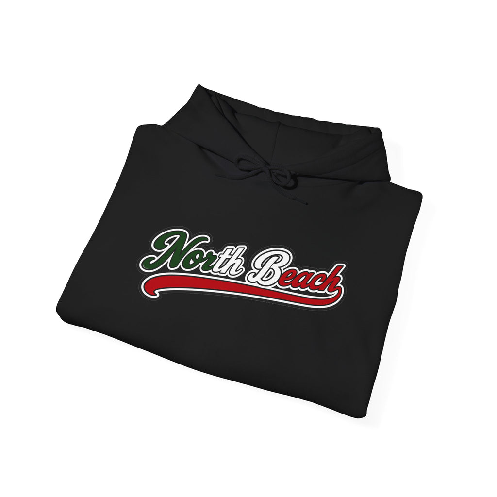 North Beach Hoodie — Italian Flag Script Pullover