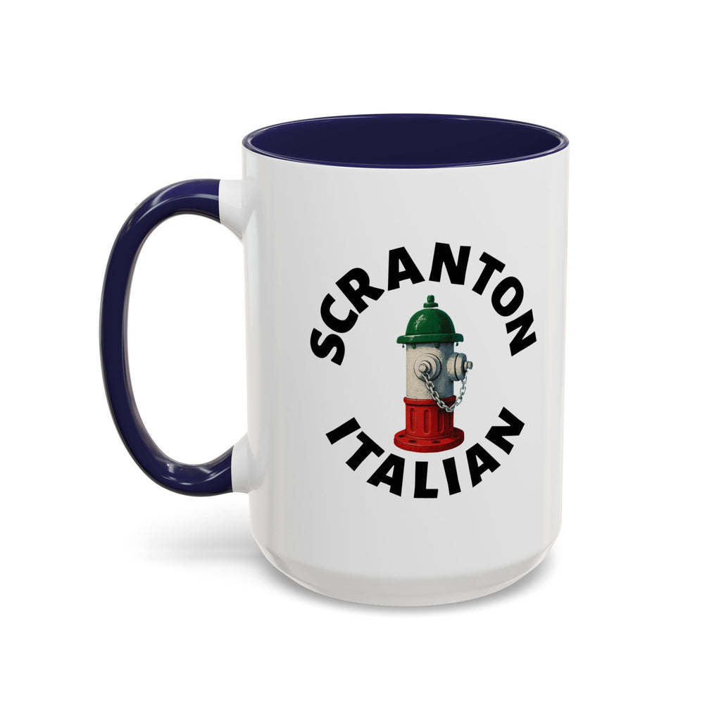 Scranton Coffee Mug with Fire Hydrant Design, Unique Gift for Italians, Fun Kitchen Decor